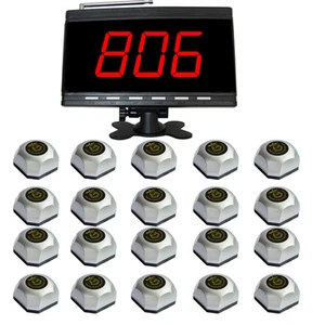 SINGCALL Patient Calling System.Wireless Table calling System 1 Display,20 Bells - Afbeelding 1 van 12