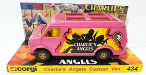 CORGI 1970s CHARLIE'S ANGELS 434 Chevrolet Custom Van Model on Custom Display - Picture 1 of 12