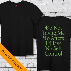 No Self Control - Rave Shirt EDM Music Festival Techno Acid House Dance Unisex M - Picture 1 of 86