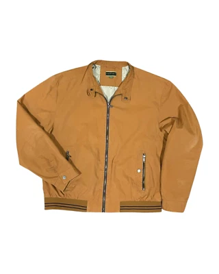 Chaqueta CARVEN Monsieur Para Hombre Talla XL Cremallera Frontal Coñac Caqui Preppy Solo Miembros Foto 1 de 4