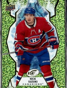2021 Upper Deck UD Ice Hockey Green #40 Nick Suzuki - Picture 1 of 2