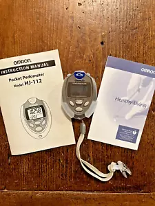 OMRON Walking Style HJ-112 Digital Pocket Pedometer with Clip & Manual Pre Owned - Picture 1 of 6