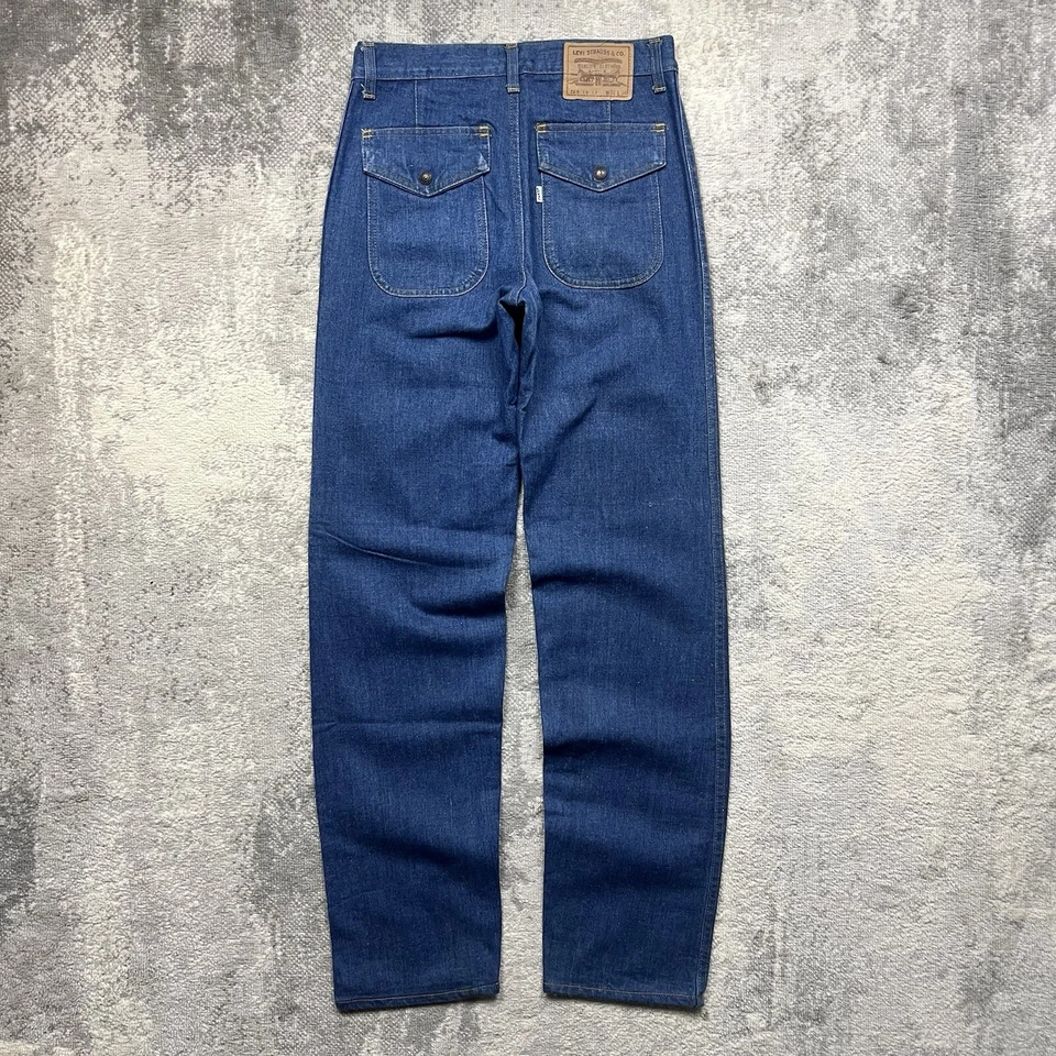 Vintage 1970s Levi’s 528 Blue Denim Jeans White Tab Size W32 X L36 Genuine - Image 1 of 4