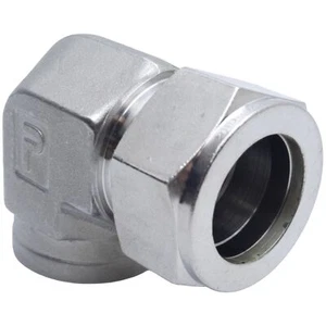 Codo de montaje de tubo Parker 16FEL12N-316 serie A-LOK, tubo de 1" x 3/4" NPT hembra - Imagen 1 de 4