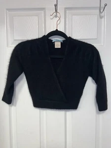 Marciano V Neck Cashmere Sweater Crop Top Long Sleeve Size: Medium - Picture 1 of 9