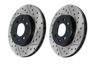 StopTech Slotted & Drilled Front Brake Rotors for 03-04 G35 / 350Z w/ Brembo - Picture 1 of 1