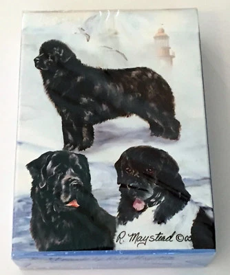 Newfies Newfoundland Playing Cards Deck Standard Size Poker Games Dog Gift NEW - Изображение 1 из 4