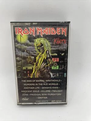 IRON MAIDEN KILLERS STEREO CASSETTE TAPE 1981 4XT-12141 CAPITOL - Image 1 of 4
