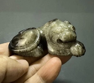 Very beautiful antique Chinese Song dynasty carved nephrite seed jade of Tiger - Picture 1 of 8