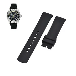 A13673G 22mm Black Rubber Watch Strap For Nautica - Picture 1 of 7