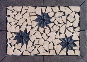 21 7/8" X 16" Azulejo Medallón Mural - Daltile Cliff Pointe Azulejo y Vidrio  - Imagen 1 de 4