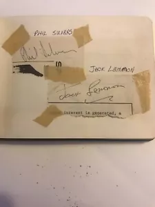 Lote de 7 Piezas Autógrafos Vintage~Phil Silvers~Jack Lemmon~Peter Haskell + Otros - Imagen 1 de 6
