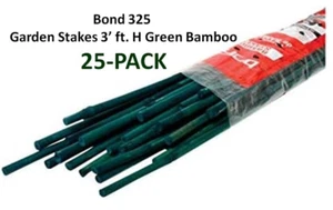 Gartenpfähle 4 Fuß H grüner Bambus (25er-Pack) - Bond 425 - Bild 1 von 1