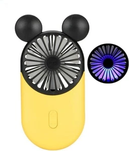 Cute Personal Mini Fan, Handheld & Portable USB Rechargeable Fan with Beautiful - Picture 1 of 6