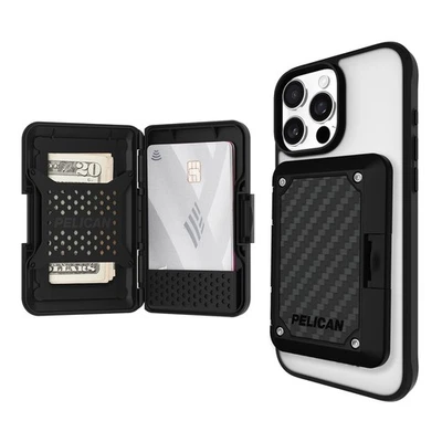 Pelican iPhone MagSafe Wallet with RFID Blocking - iPhone 16/15/14/13/12 - Black - Image 1 of 4