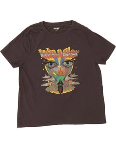WRANGLER Womens Graphic T-Shirt Top UK 16 Large Grey Cotton DC40 - Picture 1 of 3
