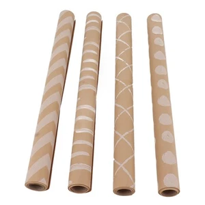 Environmentally Friendly Versatile Kraft Wrapping Paper Roll Set For Birthdays - Picture 1 of 12