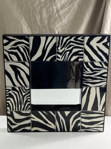 Marie Frederique Artist Design Zebra Mirror Framed - Picture 1 of 10