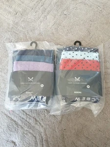 Crew Clothing Men's Cotton Boxer Shorts 2 X 3 Pack Size Medium NEW - Picture 1 of 5