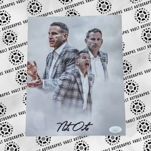 Nate Oats signiertes 8 x 10 Foto Alabama Crimson Tide Basketball Cheftrainer JSA COA - Bild 1 von 1