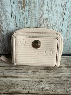 Oroton Small Pink Leather Zip Around Card Coin Purse Wallet Logo - Image 1 of 4