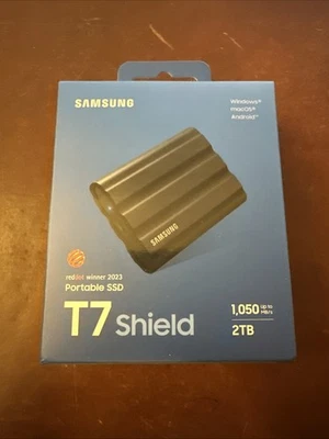 Nuevo SSD Portátil Samsung T7 Shield USB 3.2 2TB - Negro - SELLADO Foto 1 de 2