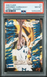 1996-97 Fleer Thrill Seekers Anfernee Hardaway #3 Of 15 Rare #B1 Psa 8 - Bild 1 von 2