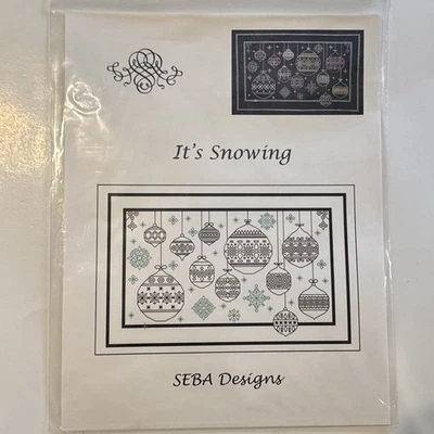SEBA Designs Cross Stitch Chart IT’S SNOWING (Christmas Ornaments) Backstitch - Image 1 of 2