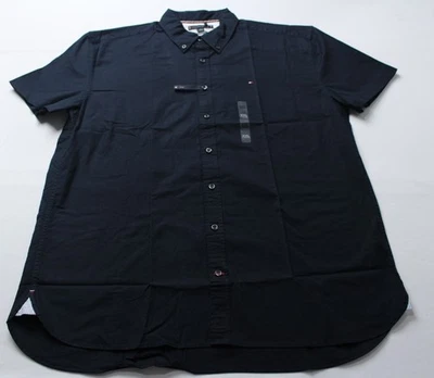 Camisa Oxford Tommy Hilfiger Para Hombre Calce Regular Elastizada BL1 Azul Marino Talla 2XL NUEVA CON ETIQUETAS Foto 1 de 4