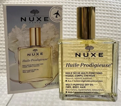 Nuxe Huile Prodigieuse Multi-Purpose Dry Oil Face Body Hair~3.3fl oz~New In Box! - Image 1 of 4