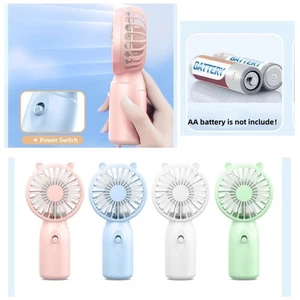 Handheld Mini Fan Summer Portable Fan Small Personal Fan AA-Battery Operated - Picture 1 of 17