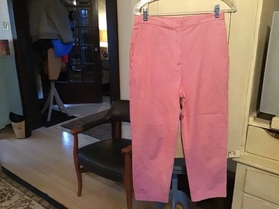 Pantalones Jones New York Sport Hi Rise Retro Rojo Cuadros Algodón 8 Nuevos sin Etiquetas Foto 1 de 4