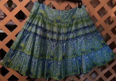 JONES NEW YORK 运动女式波西米亚艺术印花中腰 A 字长裙 12 — 第 1/4 张图片