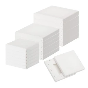 Canvas for Painting, 18 Pack 3x3" 4x4" 5x5" Oil Paint Set Art Supplies - Picture 1 of 6