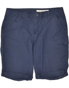 DKNY Womens Cargo Shorts US 14 XL W36 Navy Blue Cotton AI10 - Picture 1 of 3