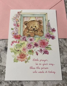 Get Well Thinking Of You Prayer Bless Mary Hamilton 5”x7” Hallmark Greeting Card - Picture 1 of 12