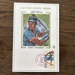 Darryl Strawberry Central Jersey Baseball Card Show Mets - Foto 1 di 6