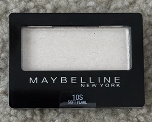 Sombra de ojos única Maybelline New York Expert Wear 10S Soft Pearl 0,08 oz nueva - Imagen 1 de 7