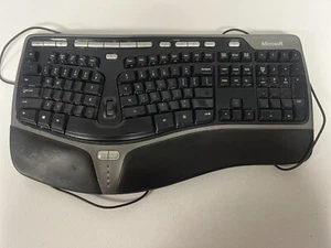 Microsoft Natural Ergonomic Keyboard 4000 v1 USB Wired KU-0462 Tested &Working - Picture 1 of 6
