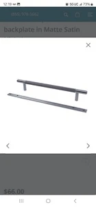 Century 12978 Diamond Knurled Pull 5 1/16 w Backplate - Satin Brass - LOT OF 10 - Picture 1 of 3