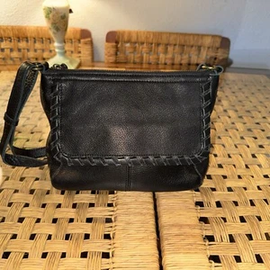 Vintage The Sak Leather Shoulder Bag Black - Picture 1 of 19
