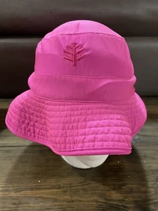 Coolibar Child Sz S/M Fuchsia Pink Adjustable Sun Protection Flexible Bucket Hat - Picture 1 of 6