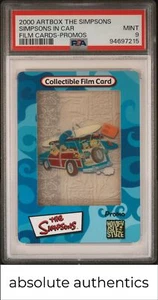 2000 Artbox The Simpsons Film Cards Promos Simpsons In Car PSA 9 - Picture 1 of 2