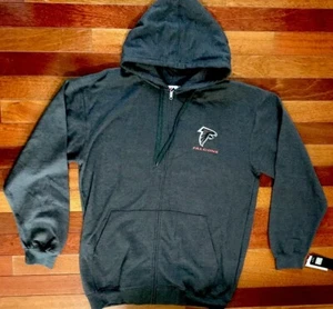 Atlanta Falcons NFL Full Zip Jacke dunkelgrau mit Kapuze Herren 3XL - neu mit Etikett - $ 70 - Bild 1 von 3