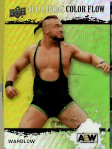 2022 UPPER DECK AEW ALLURE COLOR FLOW YELLOW/GREEN #R46 WARDLOW - Picture 1 of 2