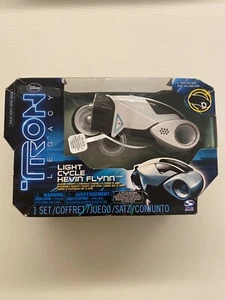 DISNEY TRON LEGACY LIGHT CYCLE KEVIN FLYNN WHITE NUOVA SIGILLATA SPIN MASTER !! - Imagen 1 de 7