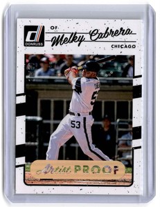 2017 Donruss Artist's Proof Last Made Melky Cabrera 10/10 Chicago White Sox #76