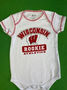 NCAA Wisconsin Badgers White Bodysuit 18 months - Picture 1 of 4