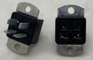 1 Original Vintage Cinch Jones 4 pin Connectors Chassis mount male & female NOS - Picture 1 of 2