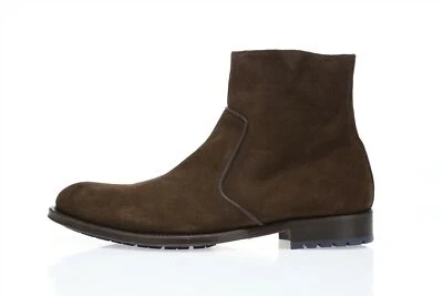 Mezlan Hombre Marrón Gamuza Cremallera Botines Talla. 10,5 Foto 1 de 4